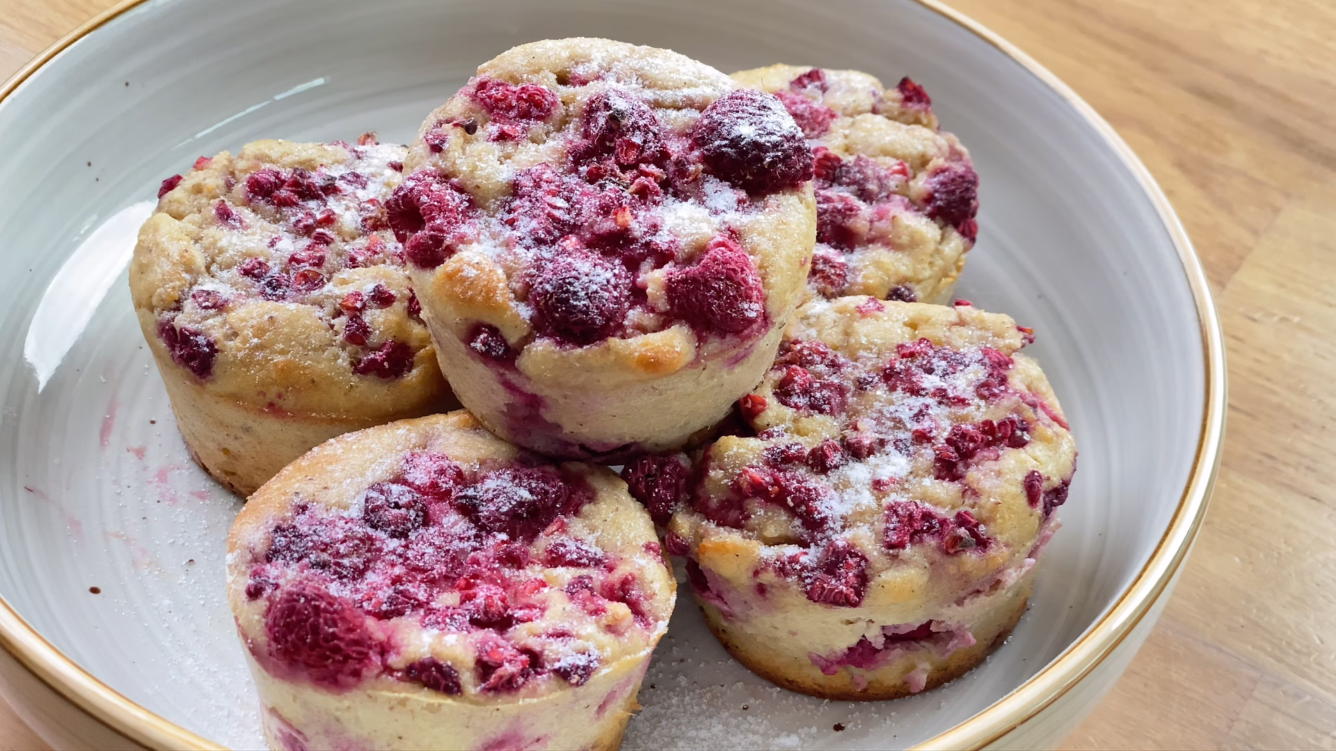 Muffins aux framboises